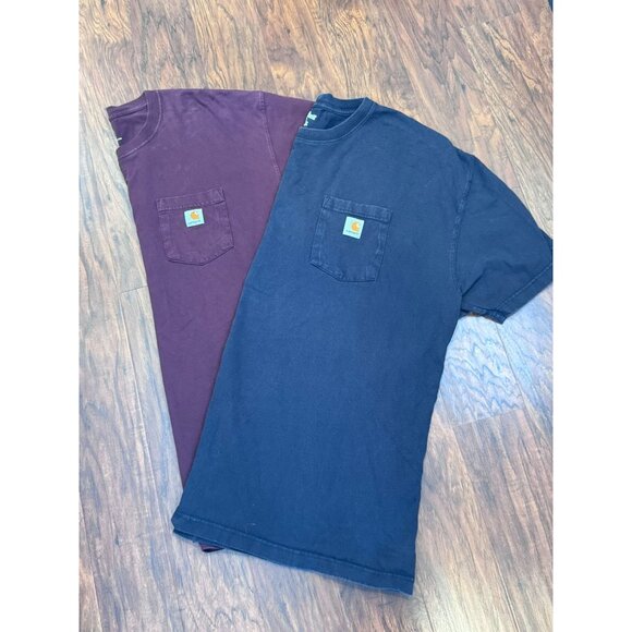 Carhartt Mens Loose Fit Heavyweight Pocket T-Shirt 2XL 100% Cotton Assorted Colo - Picture 1 of 10